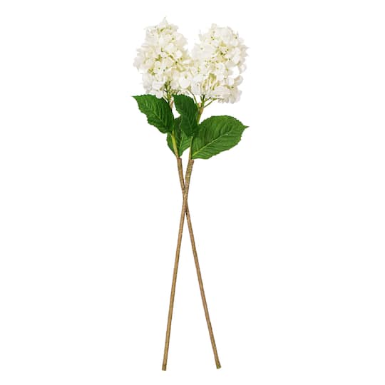 35" White Artificial Cone Hydrangea Sprays, 2ct.